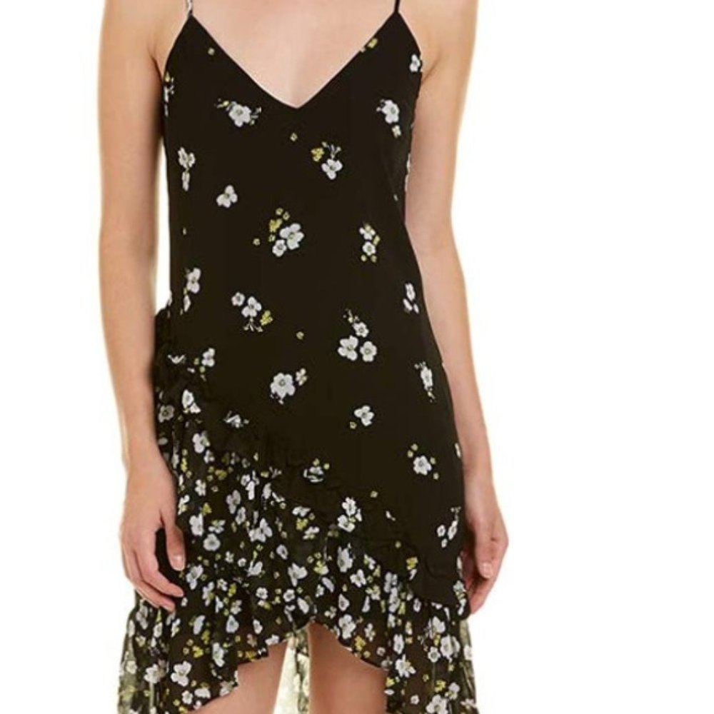 NWT Bardot Black Ditsy Mini Dress (8) M